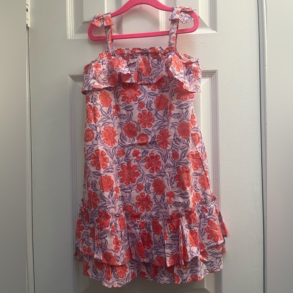 Janie and Jack Floral Dress - Red and Purple